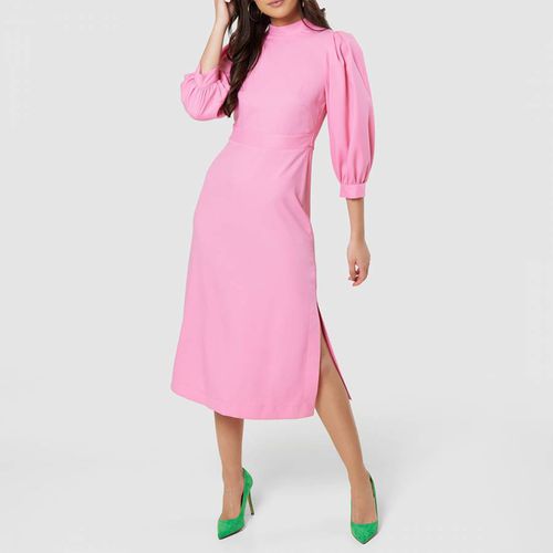 Pink Puff Sleeve Dress - Closet - Modalova