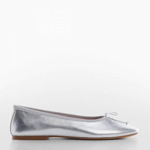 Bow Detail Ballerina Flat Shoes - Mango - Modalova