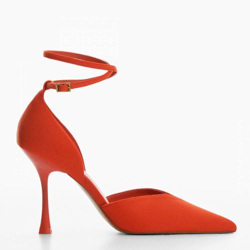Red Pointed Toe Heeled Shoes - Mango - Modalova