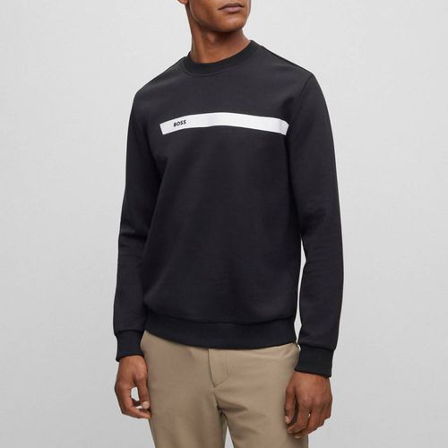 Crew Neck Cotton Blend Sweatshirt - BOSS - Modalova