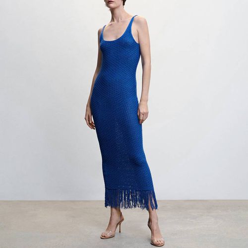 Knitted dress with Fringe detail - Mango - Modalova