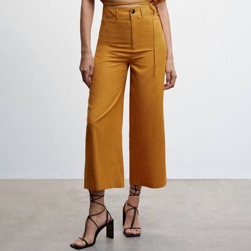 High-waist crop trousers - Mango - Modalova