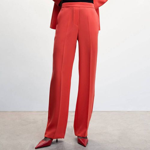 Red Wide leg Suit Trousers - Mango - Modalova