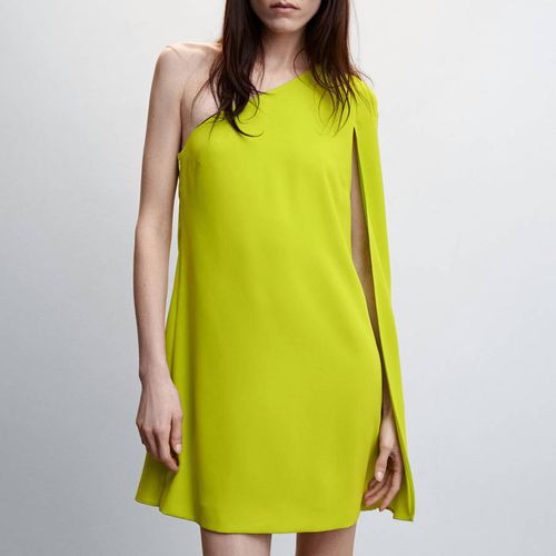 Lime Green Cape Dress - Mango - Modalova