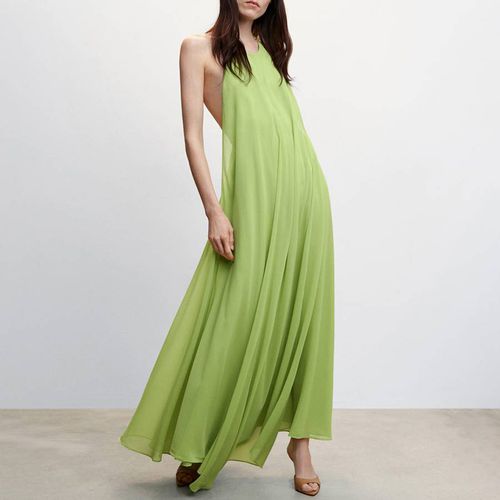 Green Open Back Dress - Mango - Modalova