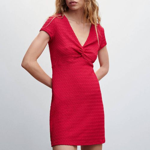 Red Mini Jersey Dress - Mango - Modalova
