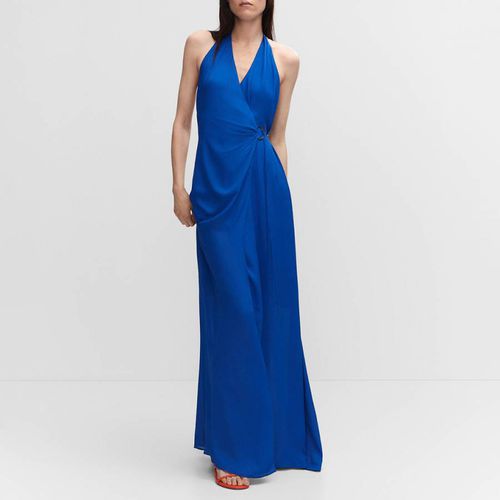 Blue Hoop Long Dress - Mango - Modalova