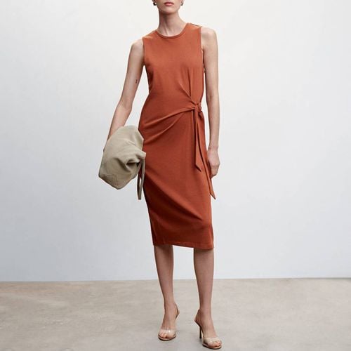 Burnt Orange Twist Dress - Mango - Modalova