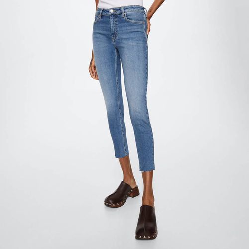 Blue Skinny Cropped Jeans - Mango - Modalova