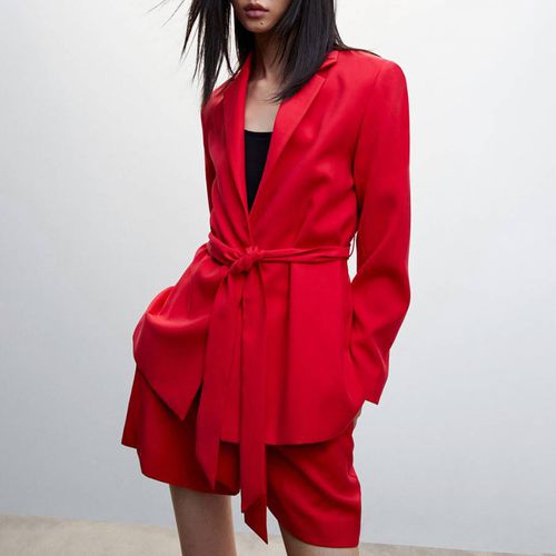 Red Bow Suit Blazer - Mango - Modalova