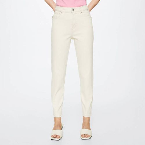 Off White Mom High Rise Jeans - Mango - Modalova