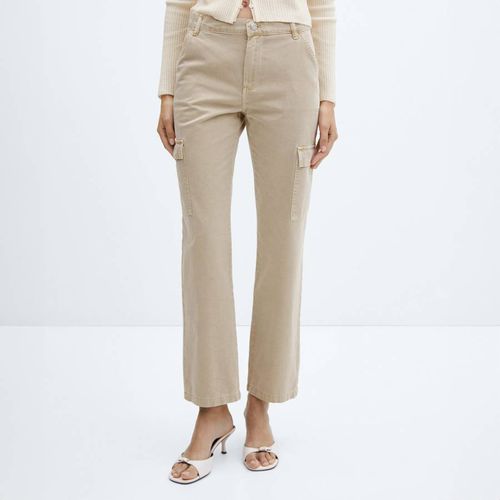 Natural Pocket Cargo Jeans - Mango - Modalova