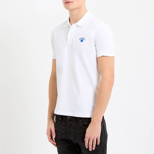 Chest Logo Cotton Blend Polo Shirt - Diesel - Modalova