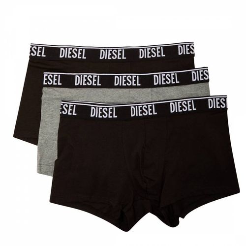 Black Cotton Blend 3 Pack Boxers - Diesel - Modalova