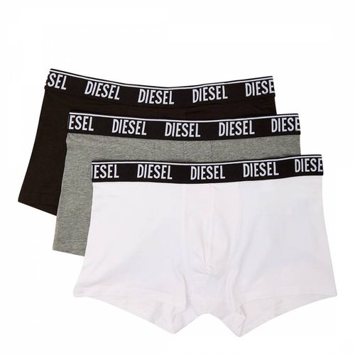 White Cotton Blend 3 Pack Boxers - Diesel - Modalova