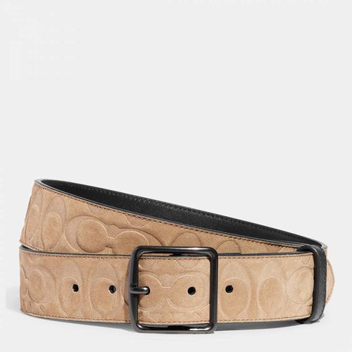 Putty 38mm Harness Belt In Signature Suede - Coach - Modalova