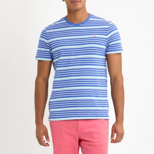 Blue Multi Stripe Cotton T-Shirt - Crew Clothing - Modalova