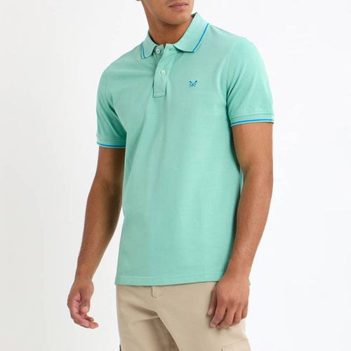 Mint Tipped Cotton Polo Shirt - Crew Clothing - Modalova