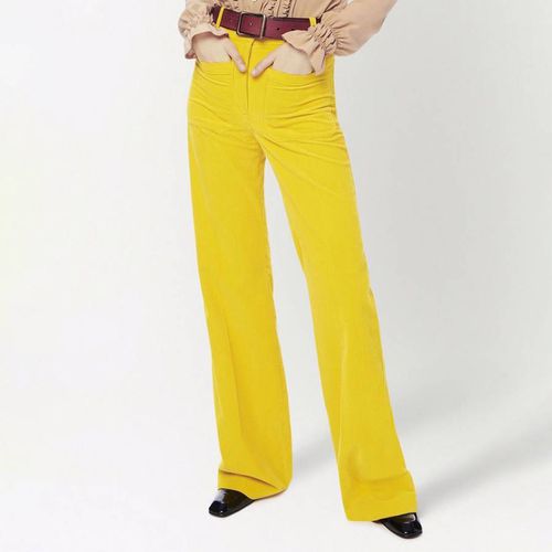 Yellow Alina Patch Pocket Trousers - Victoria Beckham - Modalova