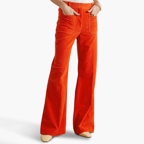 Orange Alina Patch Pocket Trousers - Victoria Beckham - Modalova