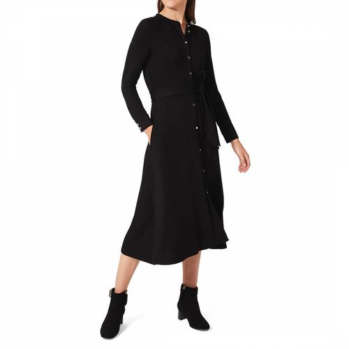 Black Marta Button Down Dress - Hobbs London - Modalova