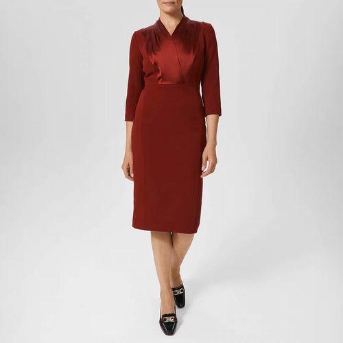 Deep Red Alisa Dress - Hobbs London - Modalova