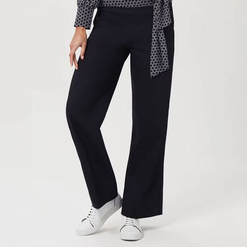 Black Simone Wide Cotton Trousers - Hobbs London - Modalova