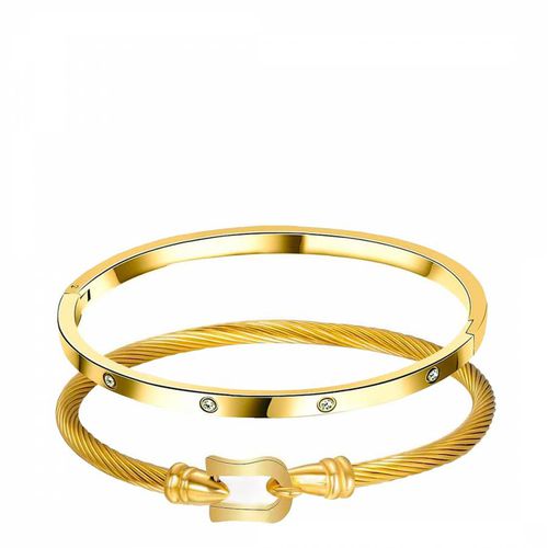 K Gold Modern Bangle Set - Stephen Oliver - Modalova