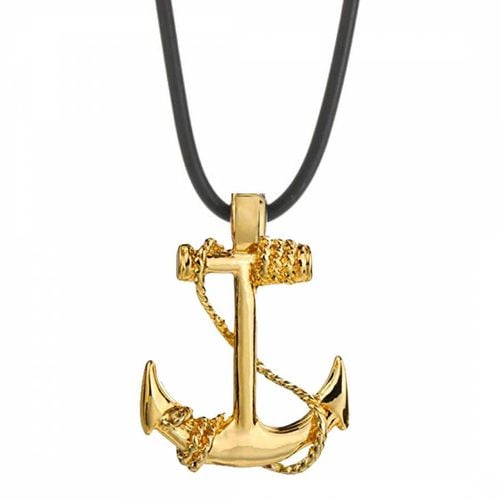 K & Black Anchor Necklace - Stephen Oliver - Modalova