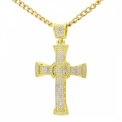 K Cz Cross Statement Necklace - Stephen Oliver - Modalova