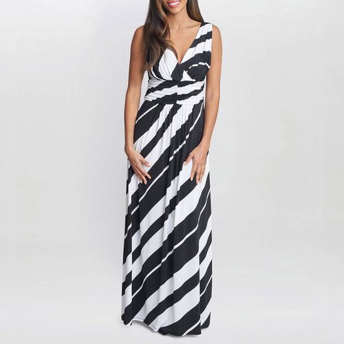 Black/White Lorah Jersey Maxi Dress - Gina Bacconi - Modalova