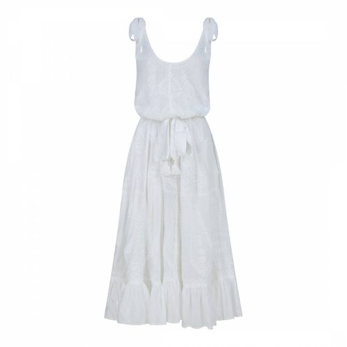 White Atzaro Maxi Dress - Pranella - Modalova