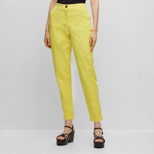 Tolinda Cotton Blend Trousers - BOSS - Modalova