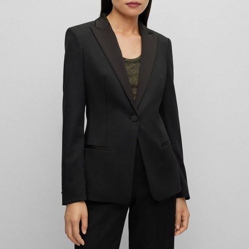 Black Jaxtiny Wool Blazer - BOSS - Modalova