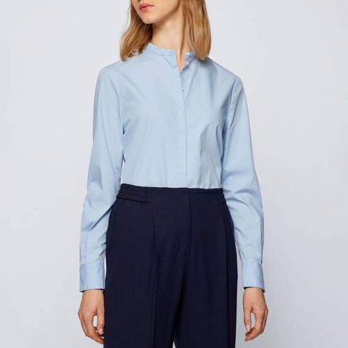 Blue Befelize Cotton Shirt - BOSS - Modalova