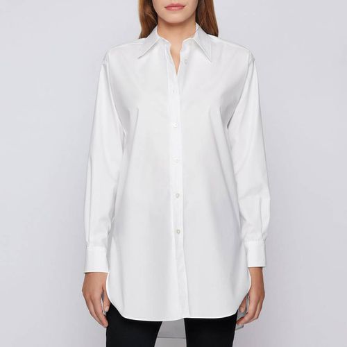 White Bacora Tailored Cotton Shirt - BOSS - Modalova