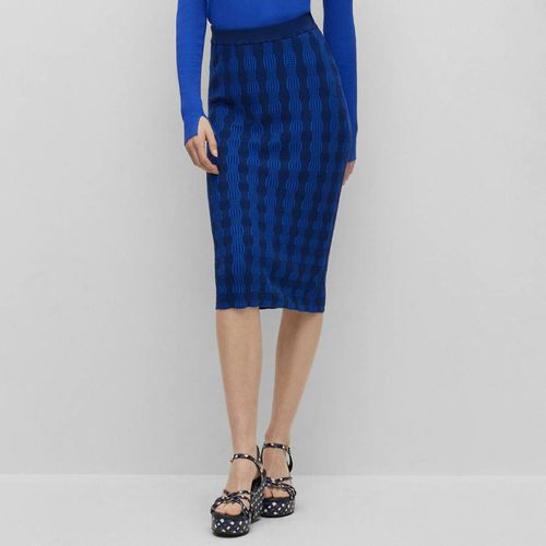 Blue Farkle Elasticated Midi Skirts - BOSS - Modalova