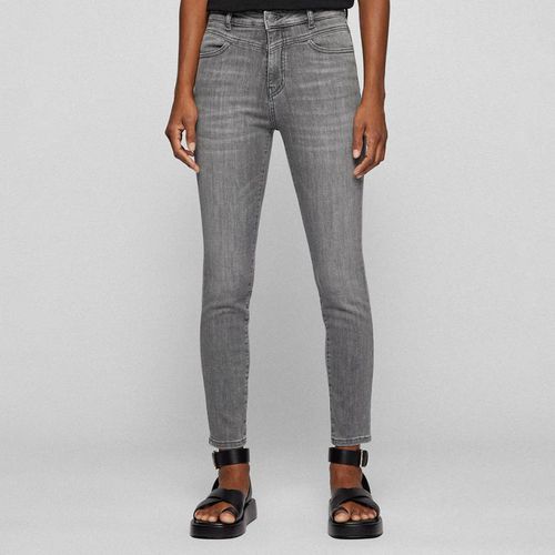 Grey Skinny Cropped Stretch Jeans - BOSS - Modalova