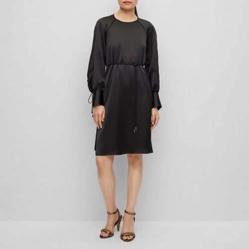 Black Desatina Tie Dress - BOSS - Modalova