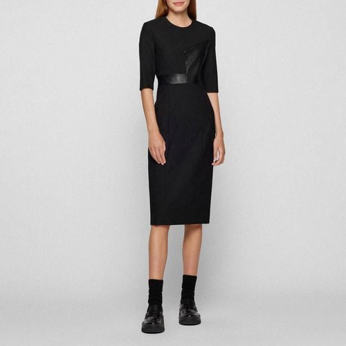 Black Dezona Midi Dress - BOSS - Modalova