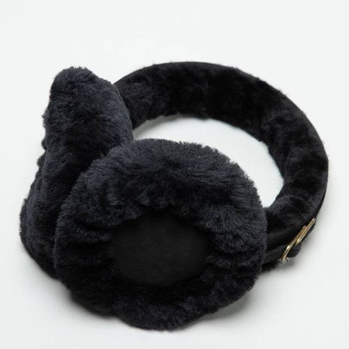 Black Shearling Earmuffs - N°· Eleven - Modalova