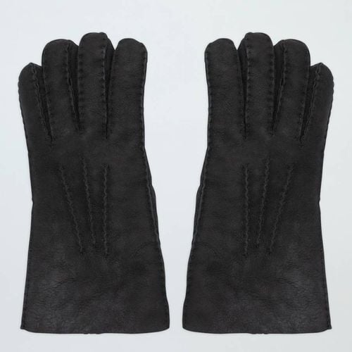 Black Shearling Gloves - NÂ°Â· Eleven - Modalova