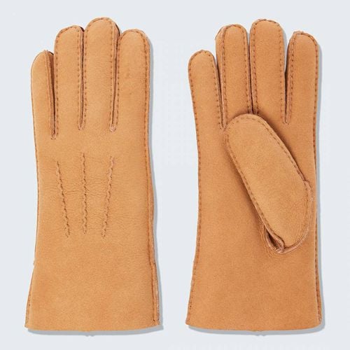 Sand Shearling Gloves - NÂ°Â· Eleven - Modalova