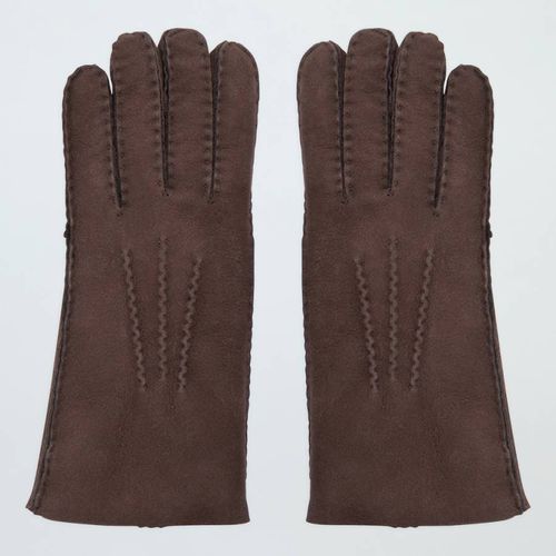 Brown Shearling Gloves - N°· Eleven - Modalova