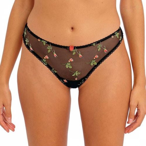 Black Rose Blossom Brazilian Brief - Freya - Modalova