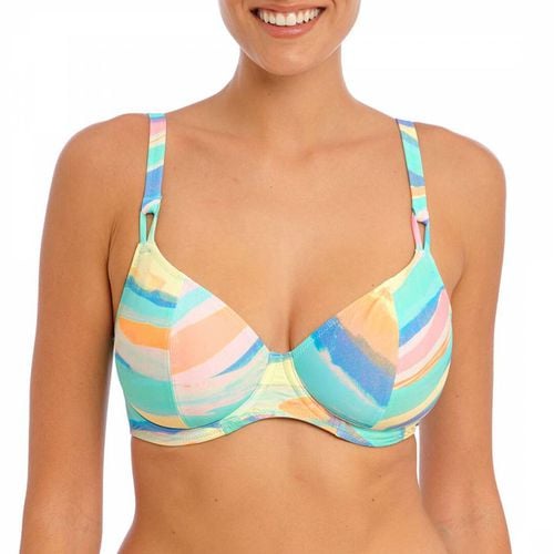 Blue Summer Reef Plunge Bikini Top - Freya - Modalova