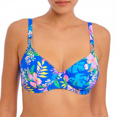 Blue Hot Tropics Plunge Bikini Top - Freya - Modalova