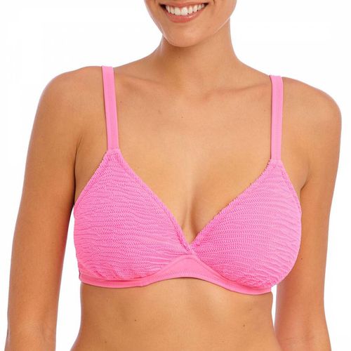 Pink Ibiza Waves Plunge Bikini Top - Freya - Modalova