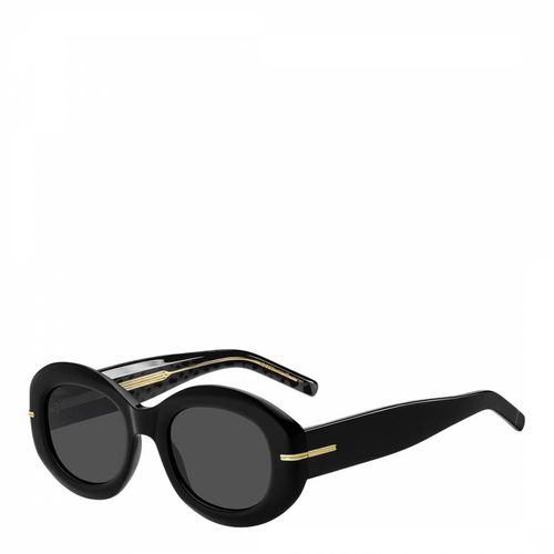 Black Oval Sunglasses 51mm - Hugo Boss - Modalova