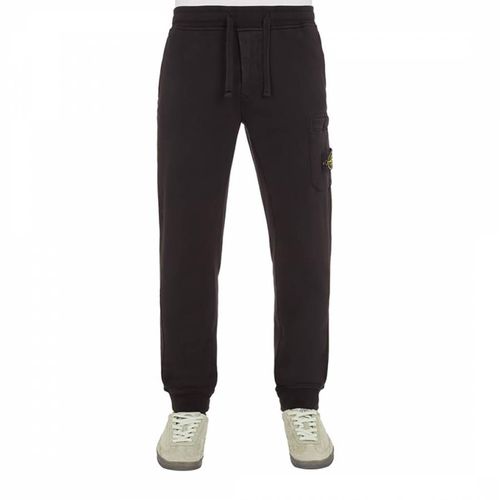 Black Fleece Cotton Cargo Joggers - Stone Island - Modalova